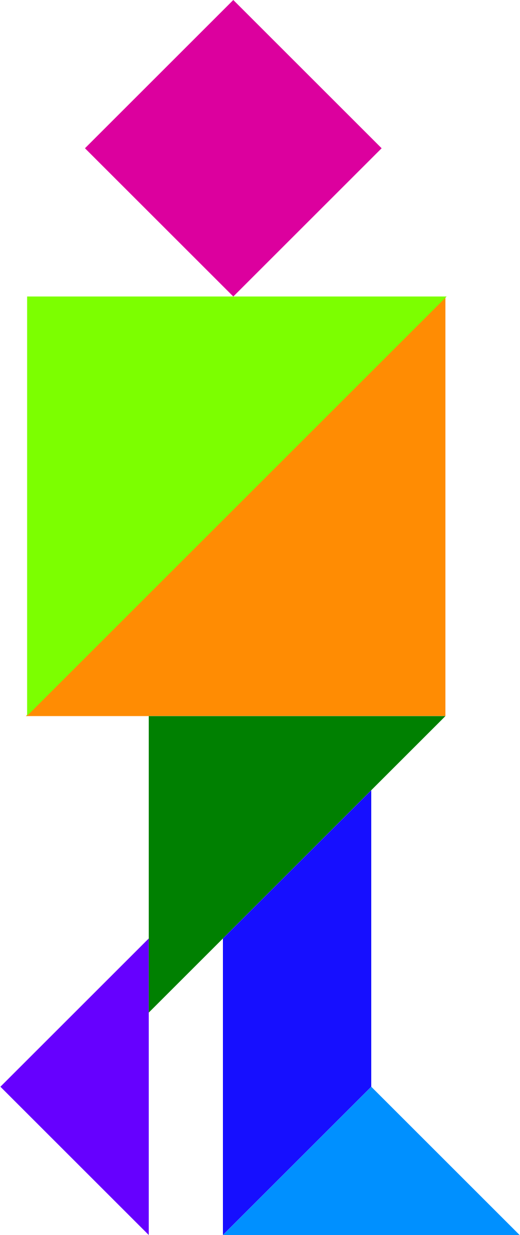 Clipart - Tangram - Illustration (1010x2400)