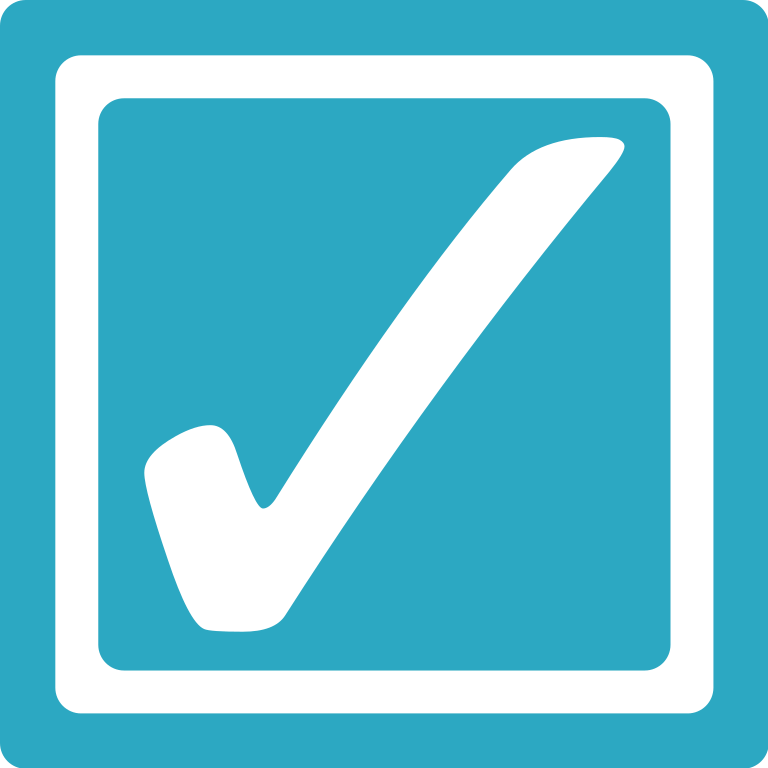 File - Teal Checkbox-checked - Svg - Check Box Teal (768x768)