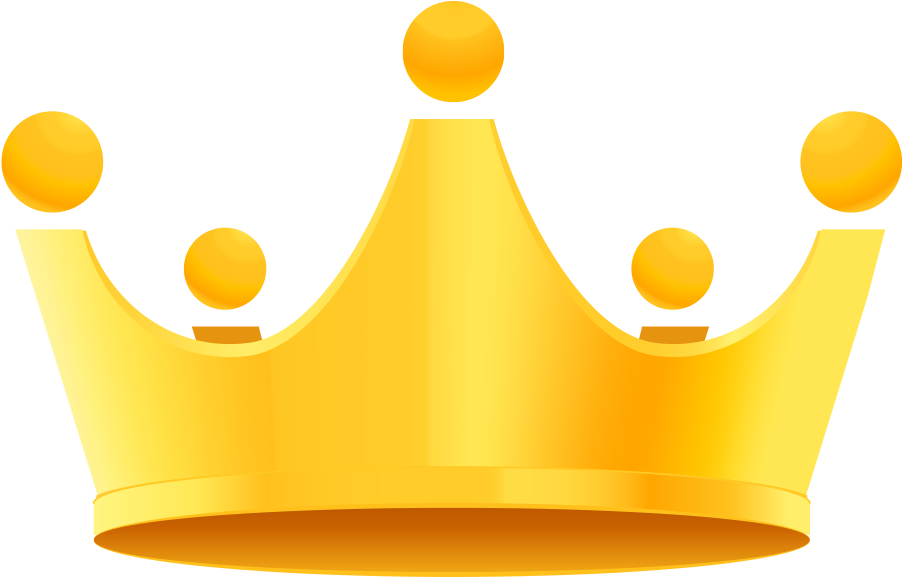 Golden Crown Vector Material - Crown Vector Png (1000x1000)