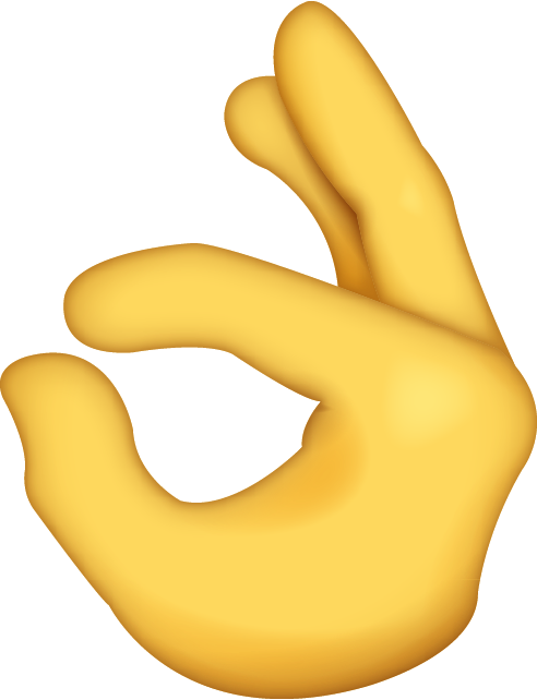 Hand Emoji Clipart Circle Hand - Ok Hand Emoji Transparent (492x642)