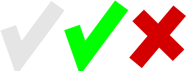 Not Checked, Checked And Unchecked Clip Art At Clker - Check Png Fundo Transparente (600x238)