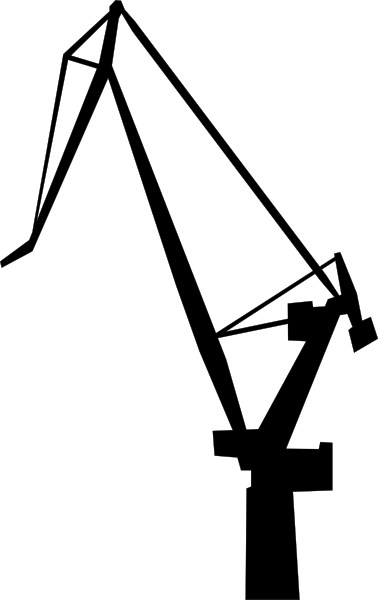 Crane Silhouette Png (378x600)