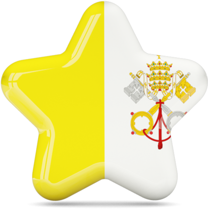 Illustration Of Flag Of Vatican City - Vatican City Country Flag Canvas Print, Picture Frame (640x480)