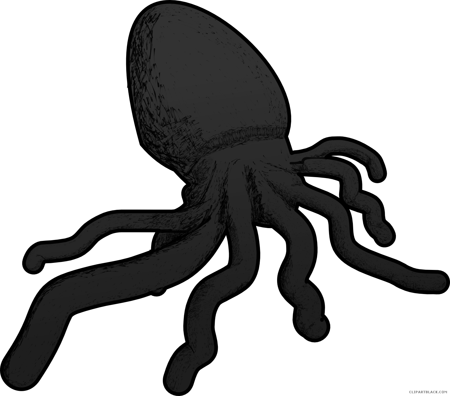 Octopus Animal Free Black White Clipart Images Clipartblack - Octopus (1473x1297)