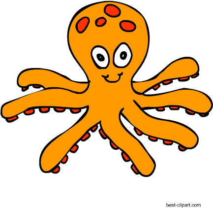 Free Cute Octopus Clipart Image - Clip Art (450x450)