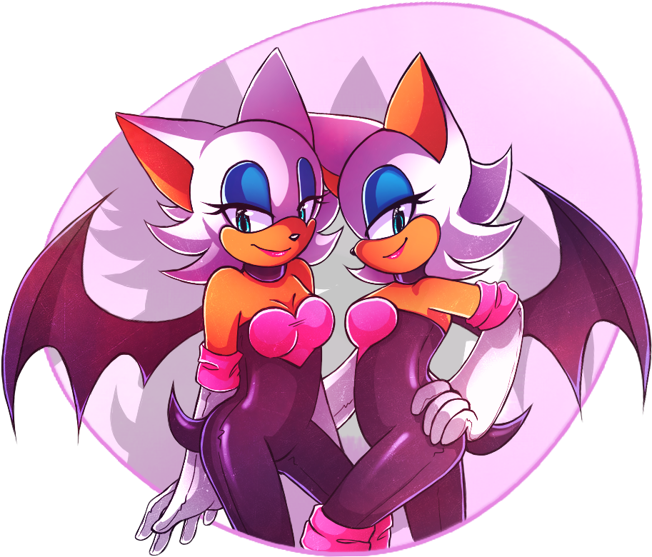 Rouge The Bat Amy Rose Segasonic The Hedgehog Sonic - Amy And Rouge Lesbian (980x843)