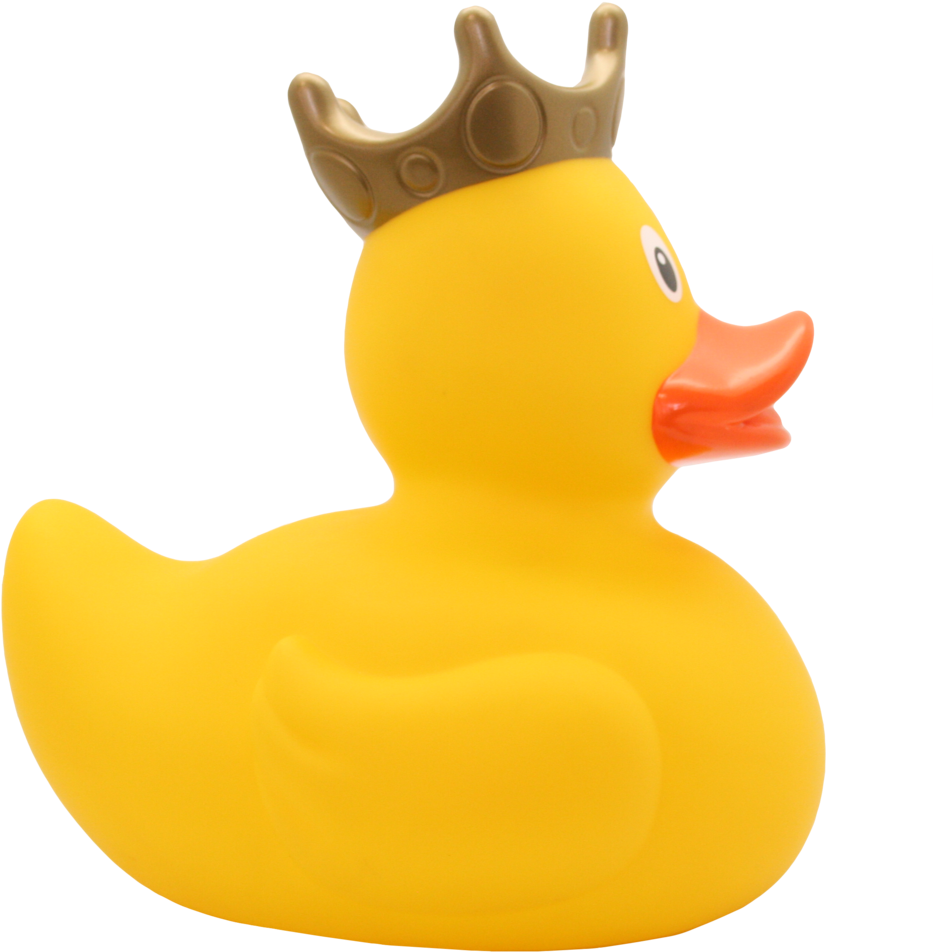 Personalised Xxl Yellow Rubber Duck With Crown, 25 - Lilalu Badeente Mit Krone Xxl - Gelb (1024x1024)