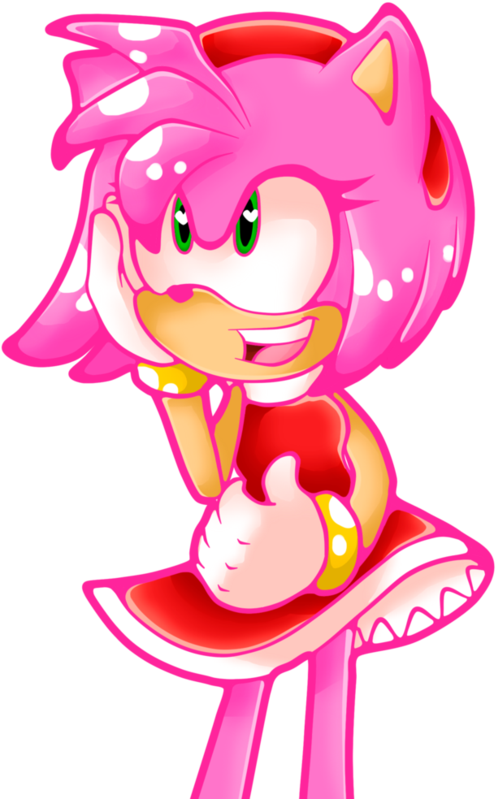 Amy Rose By Stacyth On Deviantart - Cartoon (832x961)