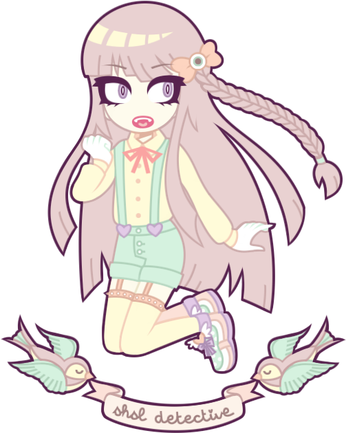 Pastel Goth Dangan Ronpa - Danganronpa (519x654)