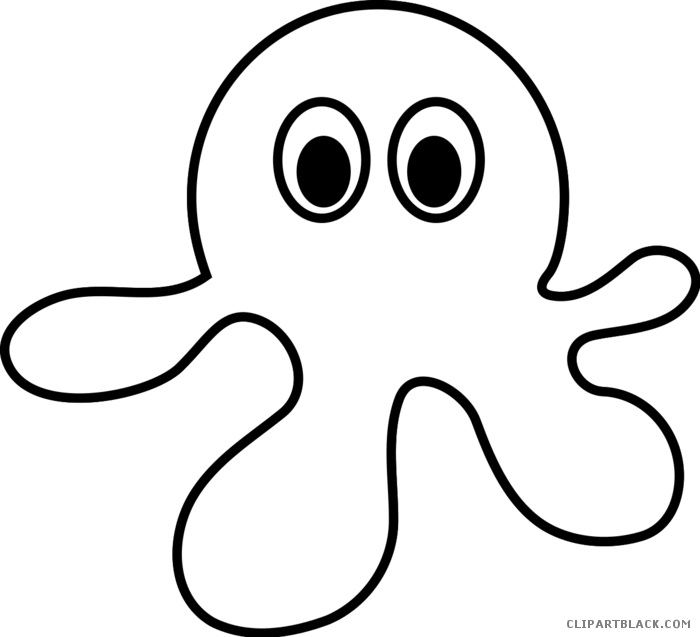 Octopus Outline Animal Free Black White Clipart Images - Octopus Outline (700x637)