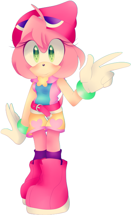 Rosy Pink Hedgehog - Sonic Runners Amitie Style Amy (469x750)