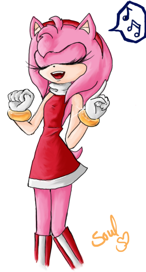 Amy Singing By Shadamysuper - Amy Rose The Hedgehog Singing (490x958)