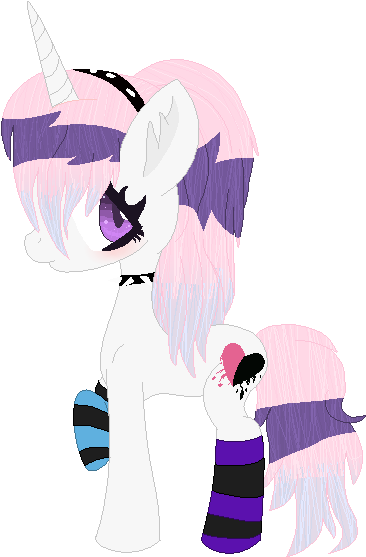 Enjoyable Pastel Goth Pony Needs Name By Fand0m Trash - Enjoyable Pastel Goth Pony Needs Name By Fand0m Trash (433x600)