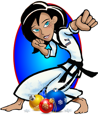 8th Open House & Holiday Food Drive - Cartoon (333x388)