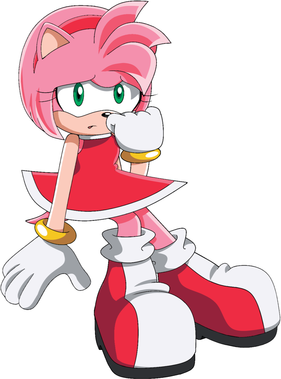 Amy Rose By Siient-angei - Hedgehog (1024x1451)