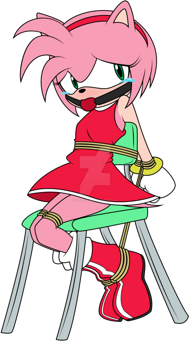 Com Hogchairtied Hedgehog - Amy Rose Tied Up And Gagged (676x1182)
