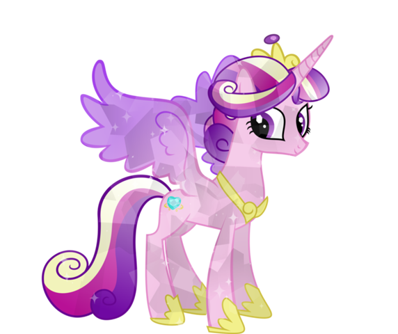 Princess Cadence Transparent Png - My Little Pony Crystal Princess Cadence (572x480)
