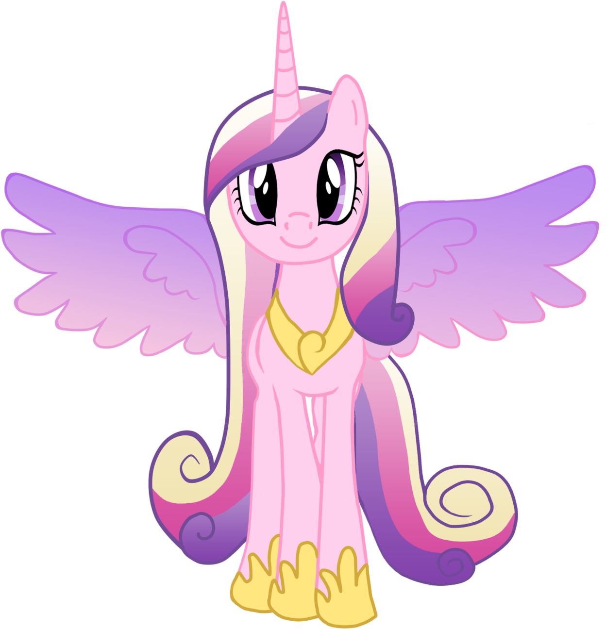 Cadence Vector - Princess Cadence Front View (1280x1311)