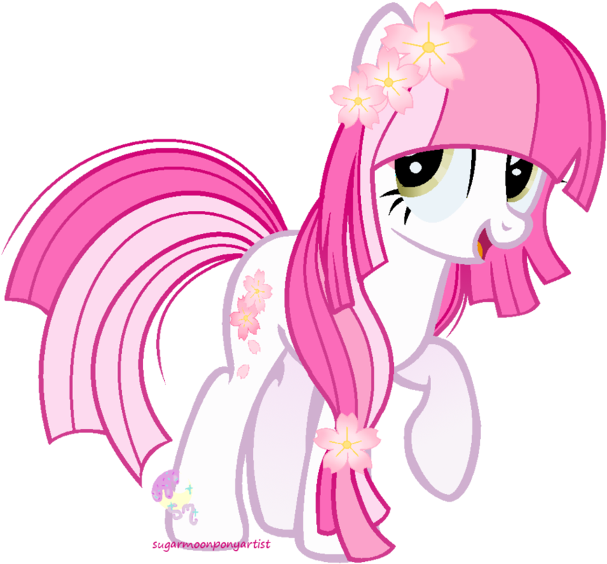 Here's The 5th Member Of Raindasherponyartist's Mane - My Little Pony Cherry Blossom (931x859)