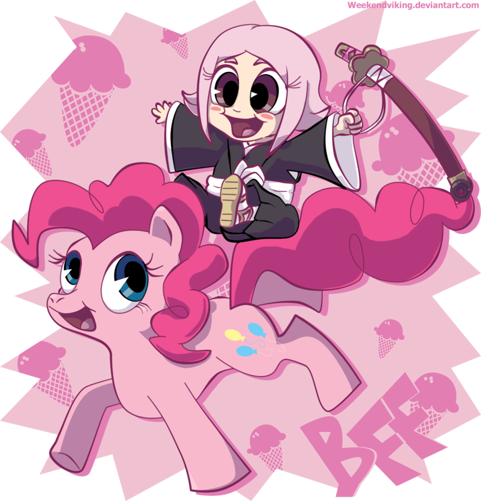 Weekendviking, Bleach , Kusajishi Yachiru, Pinkie Pie, - Mayuri Kurotsuchi (984x1024)