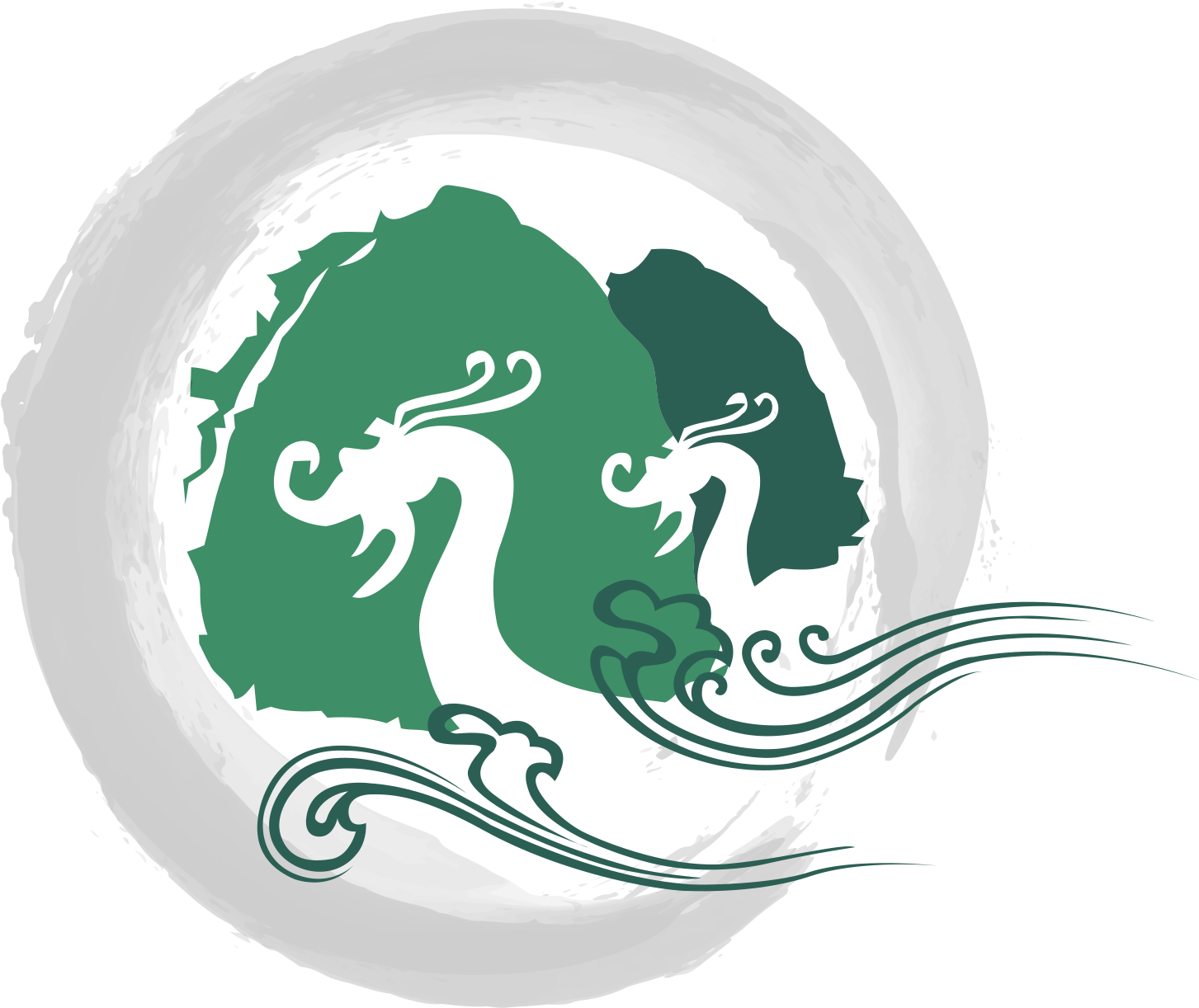 端午节中国风龙舟写意 - 水墨 (1500x1500)