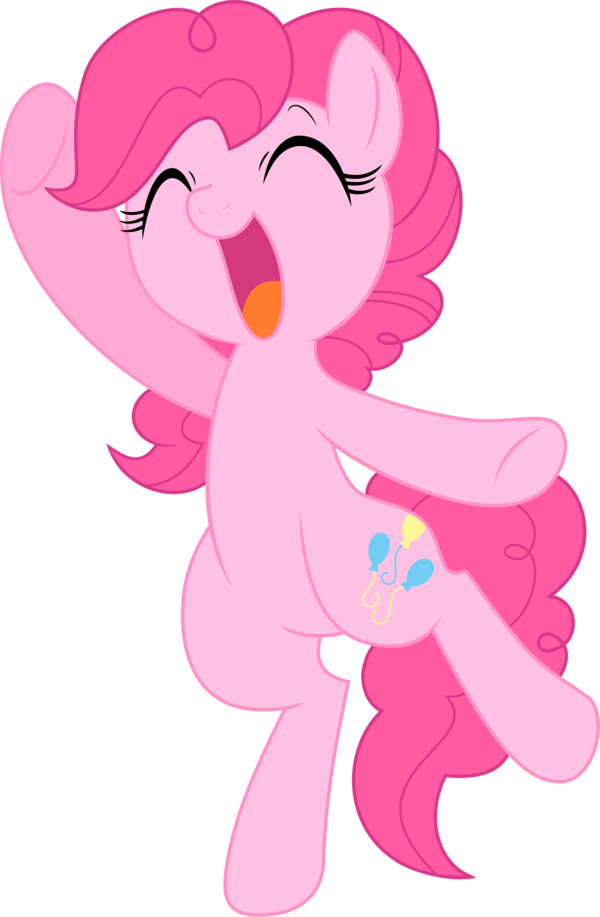 Pinkie Pie Pink Flower Mammal Vertebrate Fictional - Happy My Little Pony (600x917)