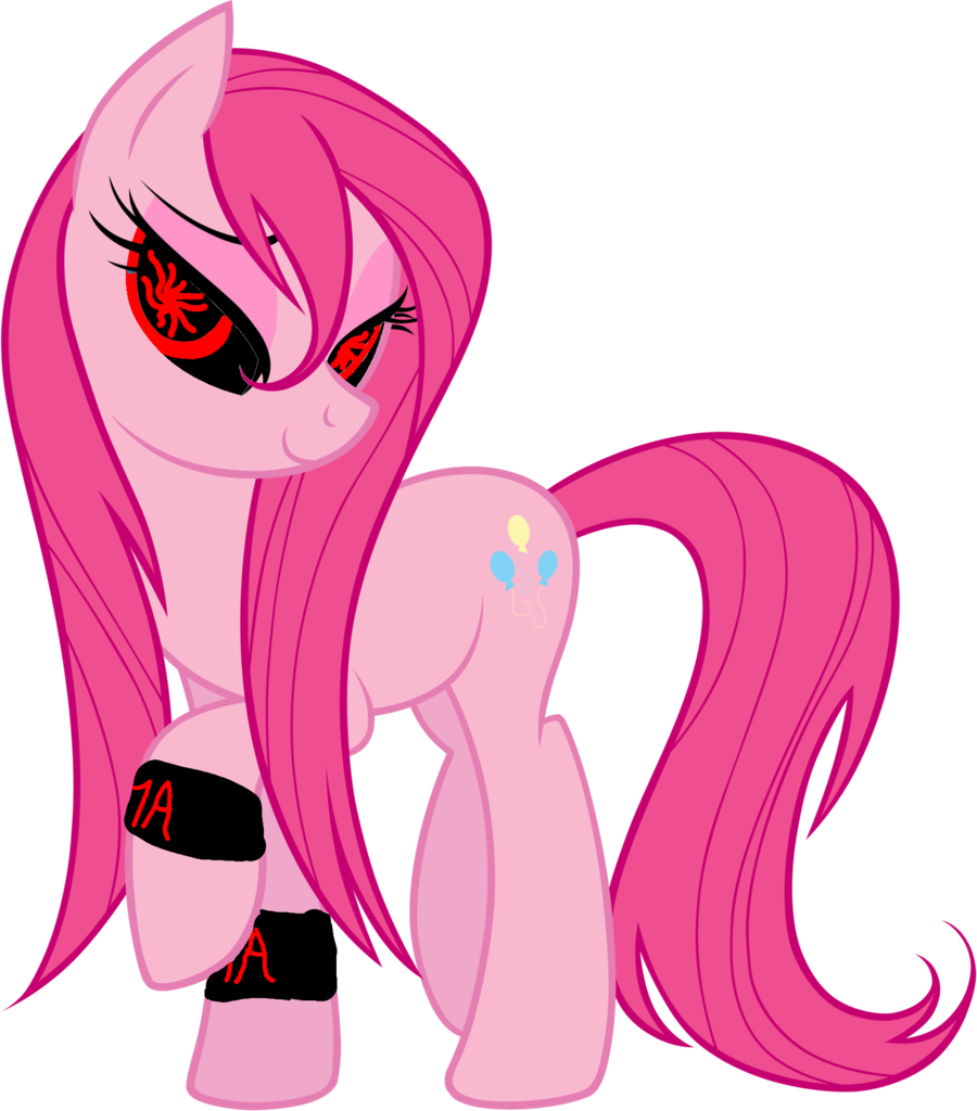 Edit, Pinkamena Diane Pie, Pinkie Pie, Safe, Wet Mane - Pinkie Pie With Straight Hair (900x1024)