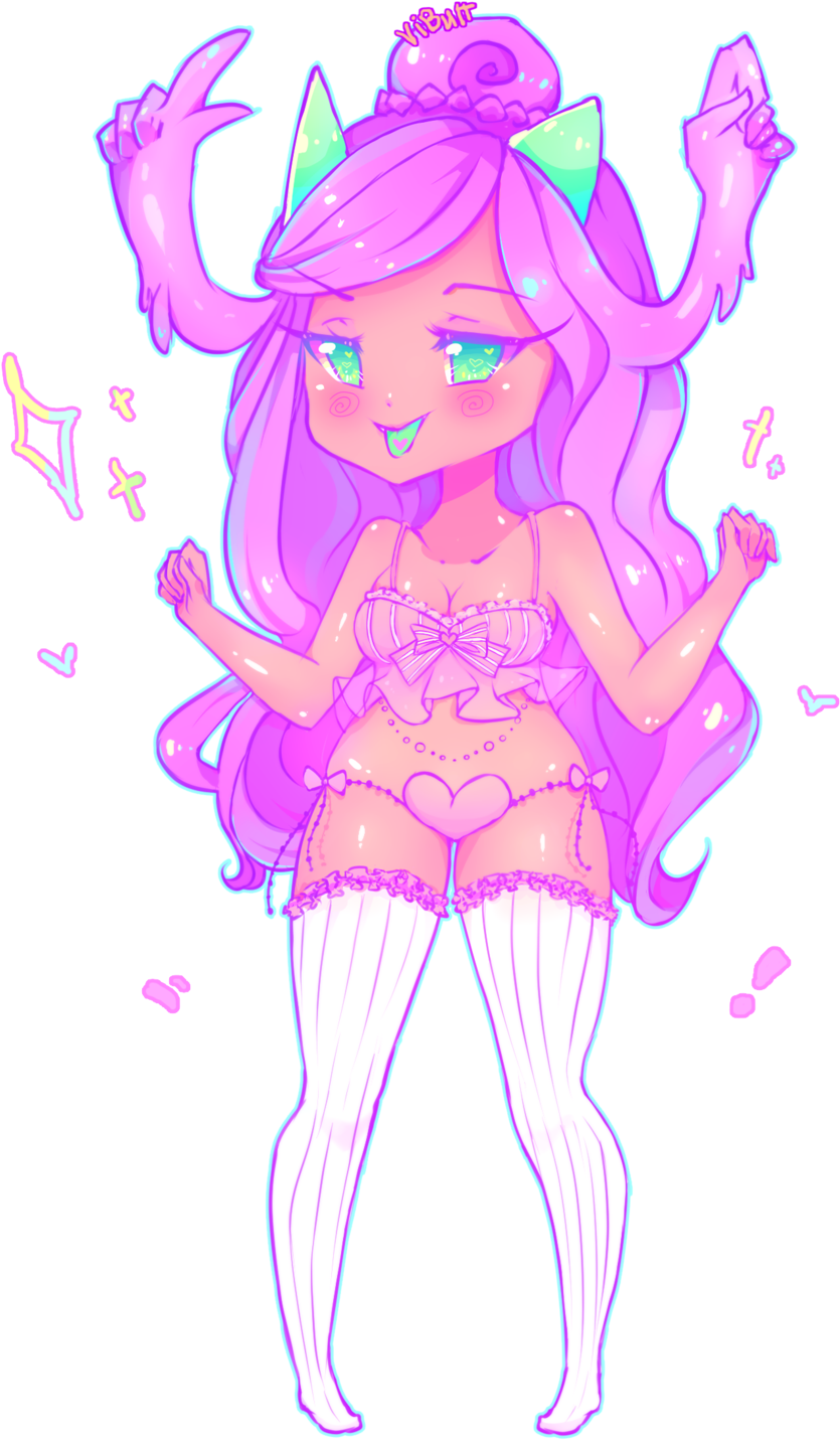 By Vipop Slime Girl [speedpaint ] By Vipop - Digital Media (900x1502)