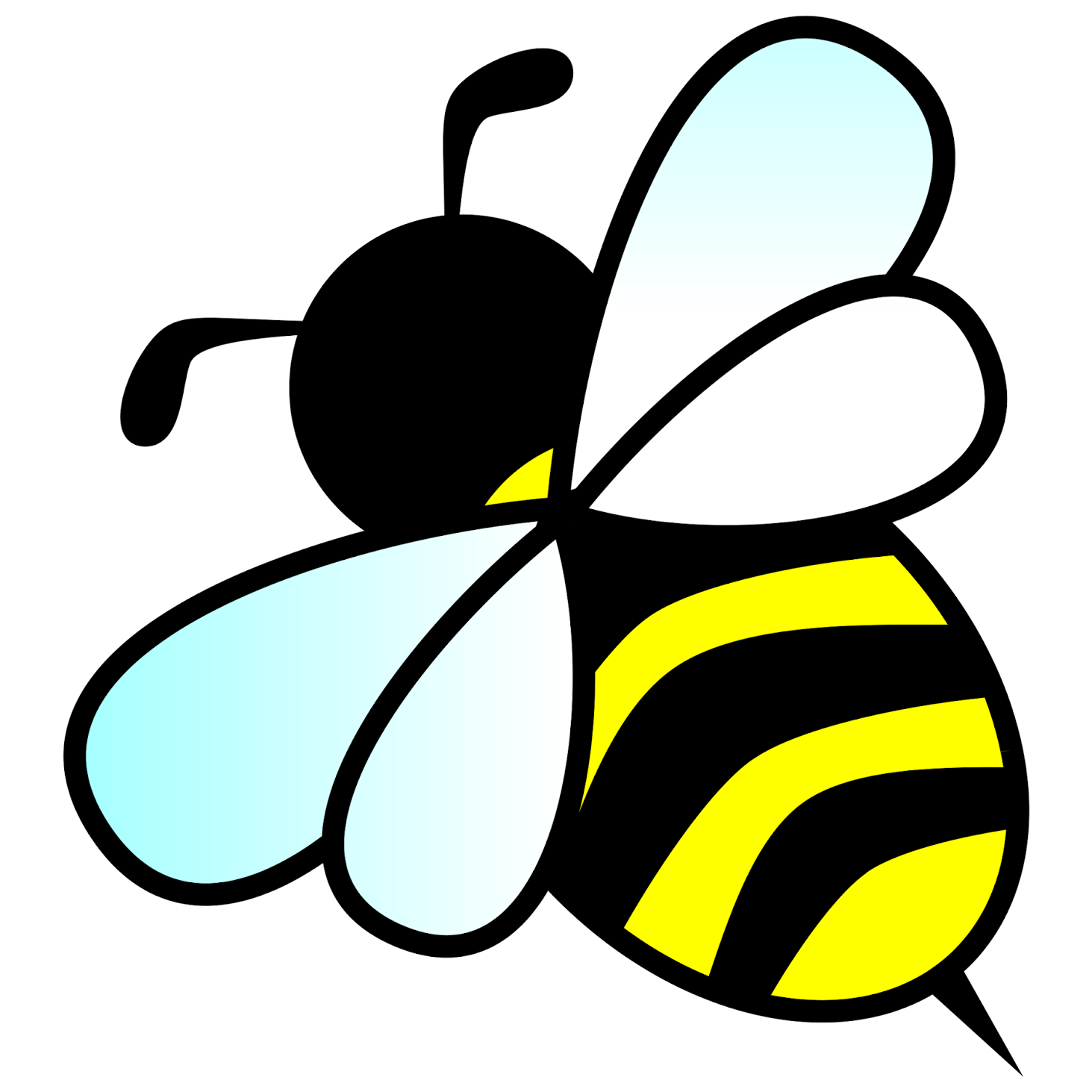 Cartoon Bees - Bumble Bee Clip Art (2400x2400)