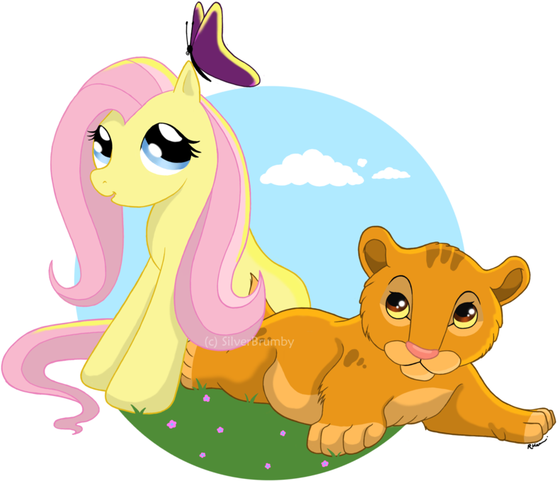 Simba By Crimson-mane - Cartoon (900x776)