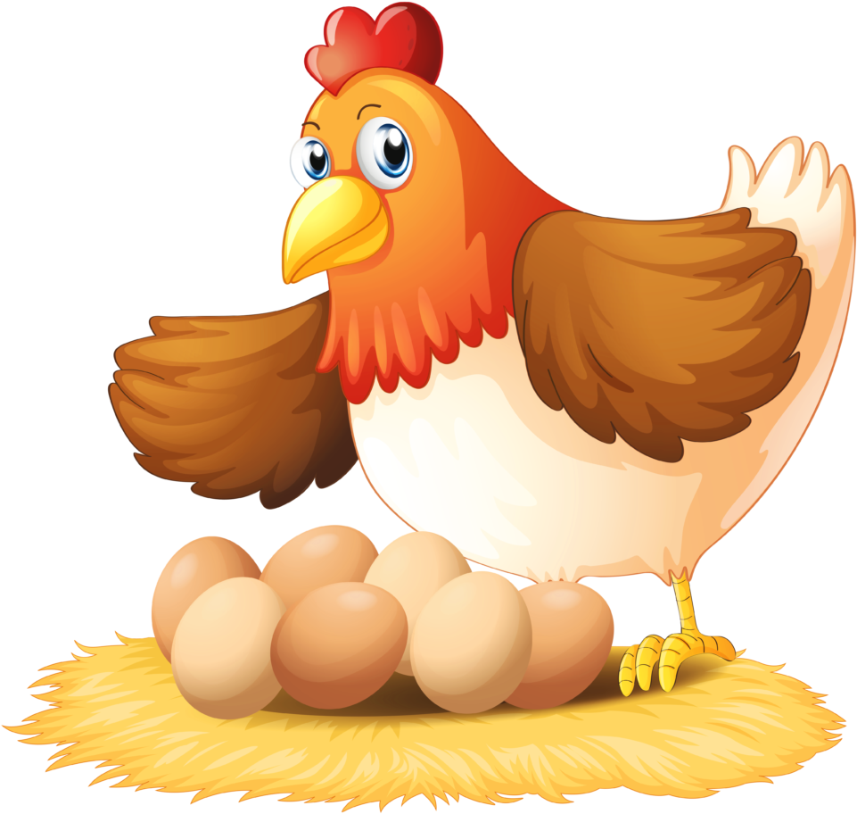 Word Clip Art Free Chicken Clipart - Hen Clipart (1024x991)