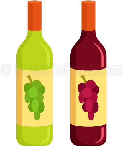 Printable Wine Bottle Photo Booth Prop - Wine Photobooth Prop (458x593)