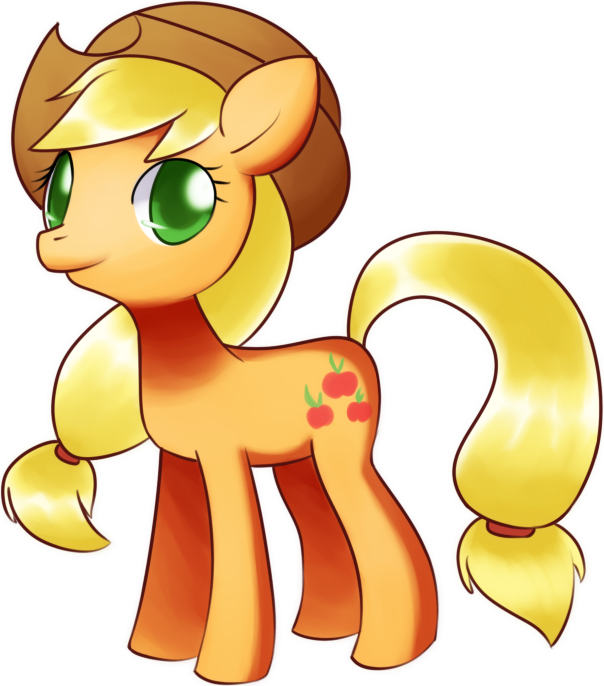 My Little Pony Cutie Mark Applejack - Cartoon (604x686)