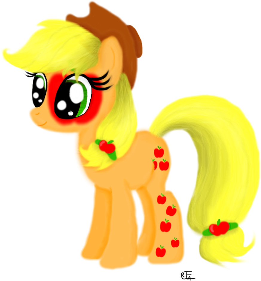 Applejack Cutie Mark Magic By Flutter-cat - Cartoon (1000x1000)