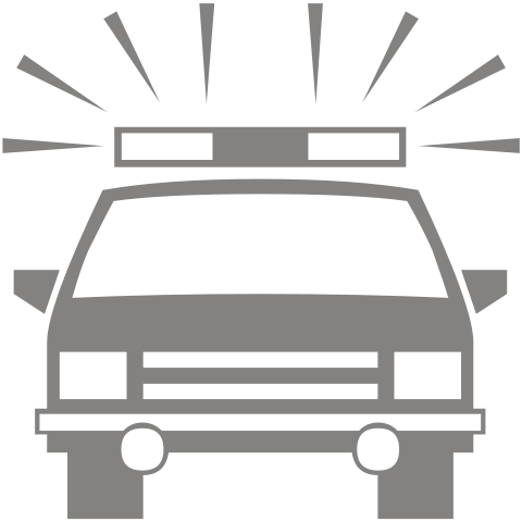 Police Force Stock Illustrations - Police Car Silhouette (480x480)