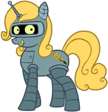 Bender Pony By Bearpuncher - Mlp Futurama (400x409)