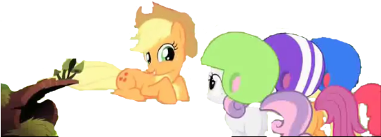Applejack And The Cutie Mark Crusaders Render By Ponyturtlegurl - Cartoon (552x311)