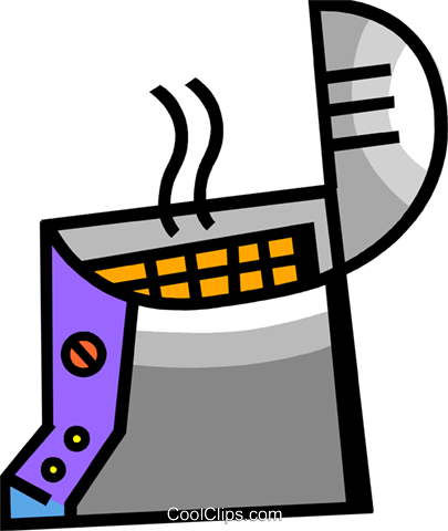 Deep Fryers Royalty Free Vector Clip Art Illustration - Deep Fryer Cartoon Png (405x480)