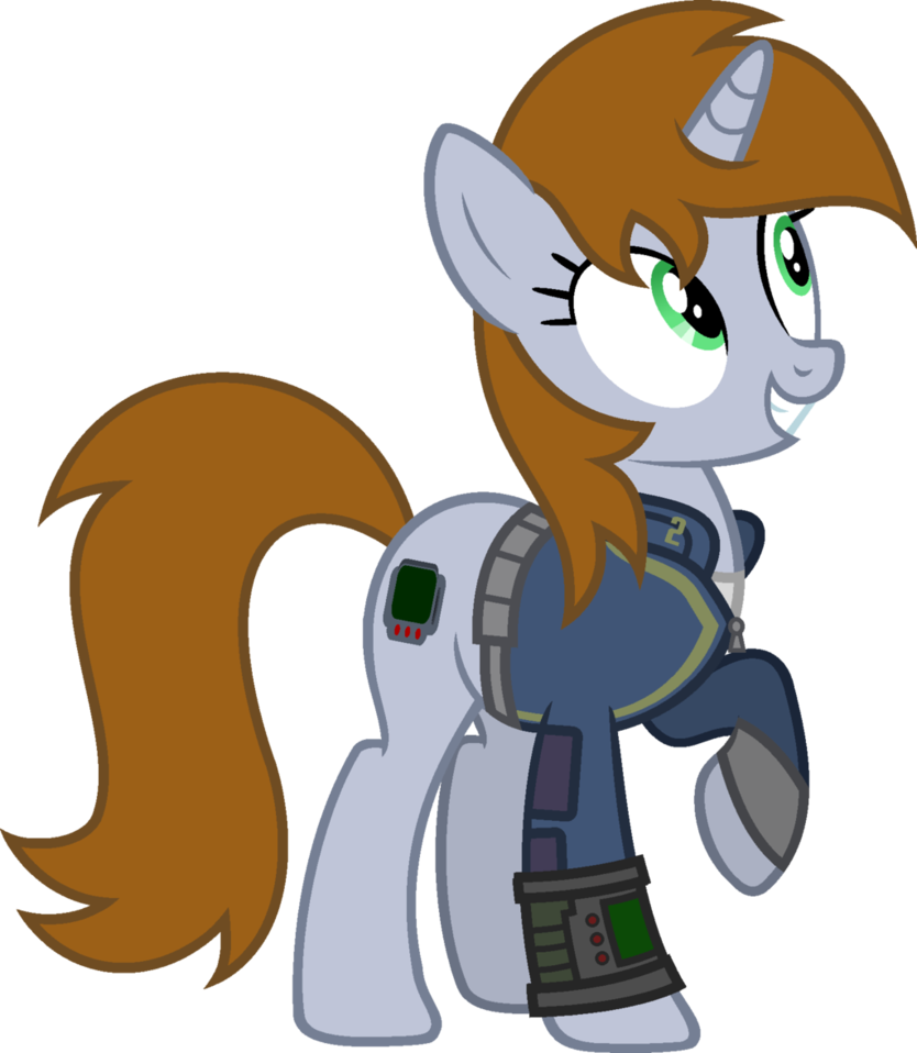 My Little Pony - Fallout Equestria Littlepip Vector (834x958)