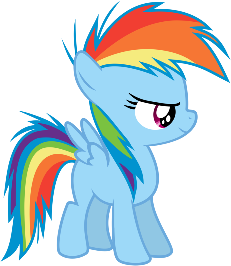 Rainbow Dash Filly By Serenawyr On Deviantart Rainbow - Mlp Filly Rainbow Dash (838x953)
