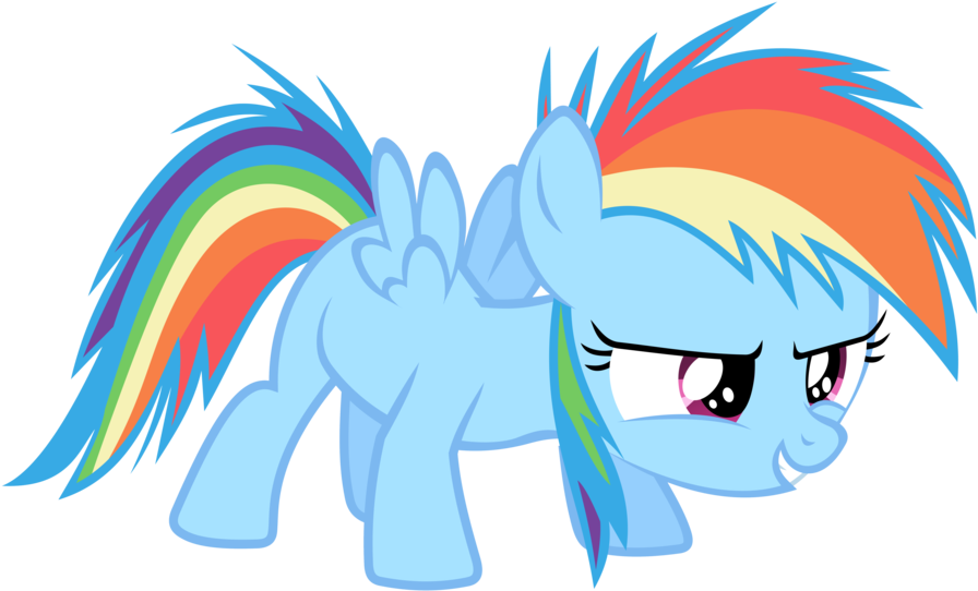 Rainbow Dash Filly In A Box For Kids - Rainbow Dash As A Filly (900x643)