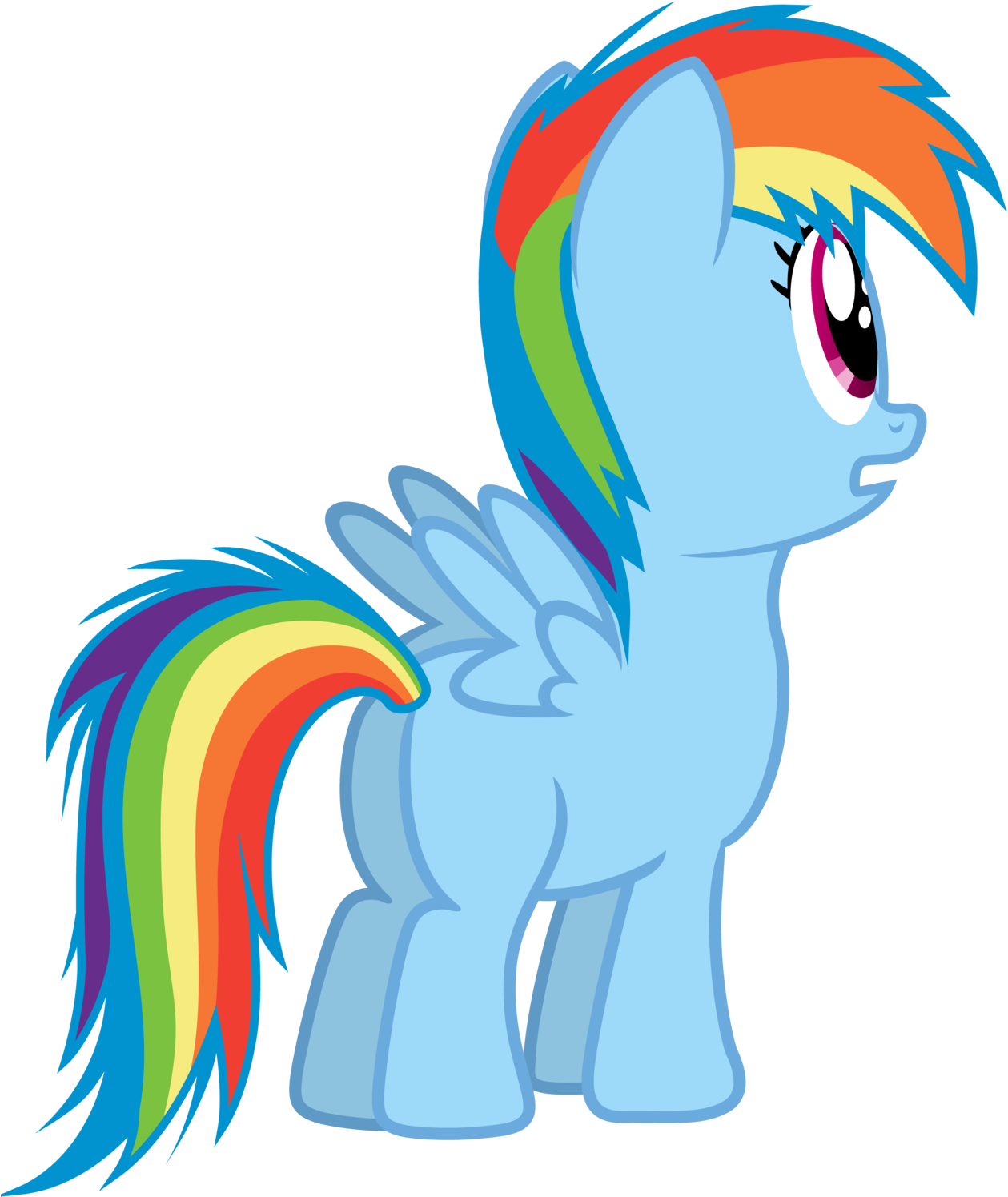 Free Rainbow Dash Filly In A Box - Rainbow Dash Filly Vector (1280x1536)