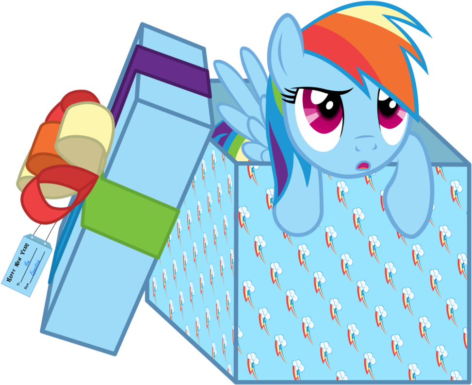 Rainbow In Box - My Little Pony: Friendship Is Magic (988x808)