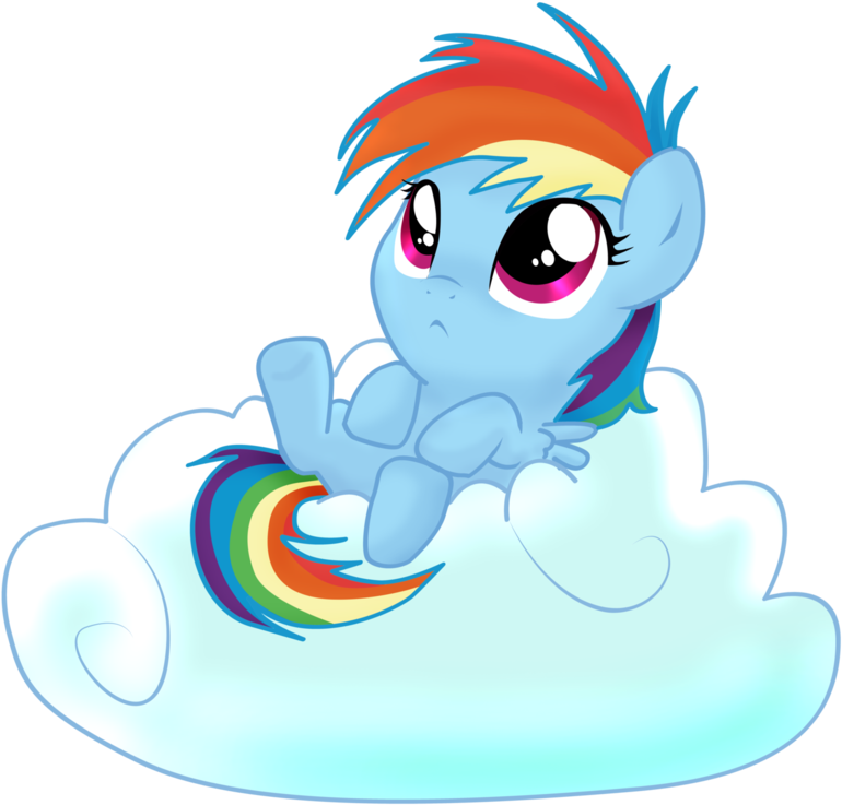 Rainbow Dash Filly In A Box For Kids - Mi Little Pony Rainbow Dash Bebe (920x869)