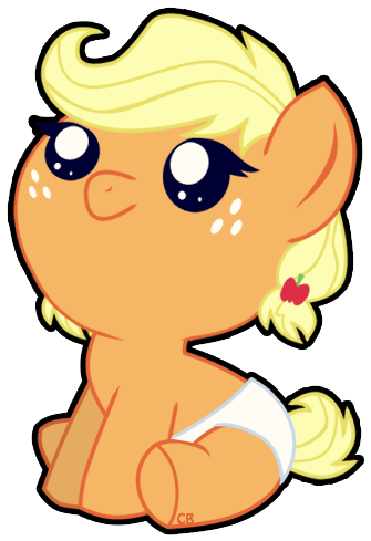 Image Result For Baby Applejack - My Little Pony: Friendship Is Magic (549x519)
