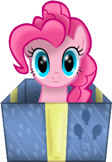 Pinkie Pie Rarity Rainbow Dash Pony Pink Cartoon Purple - Mlp Pinkie Pie Present (360x360)