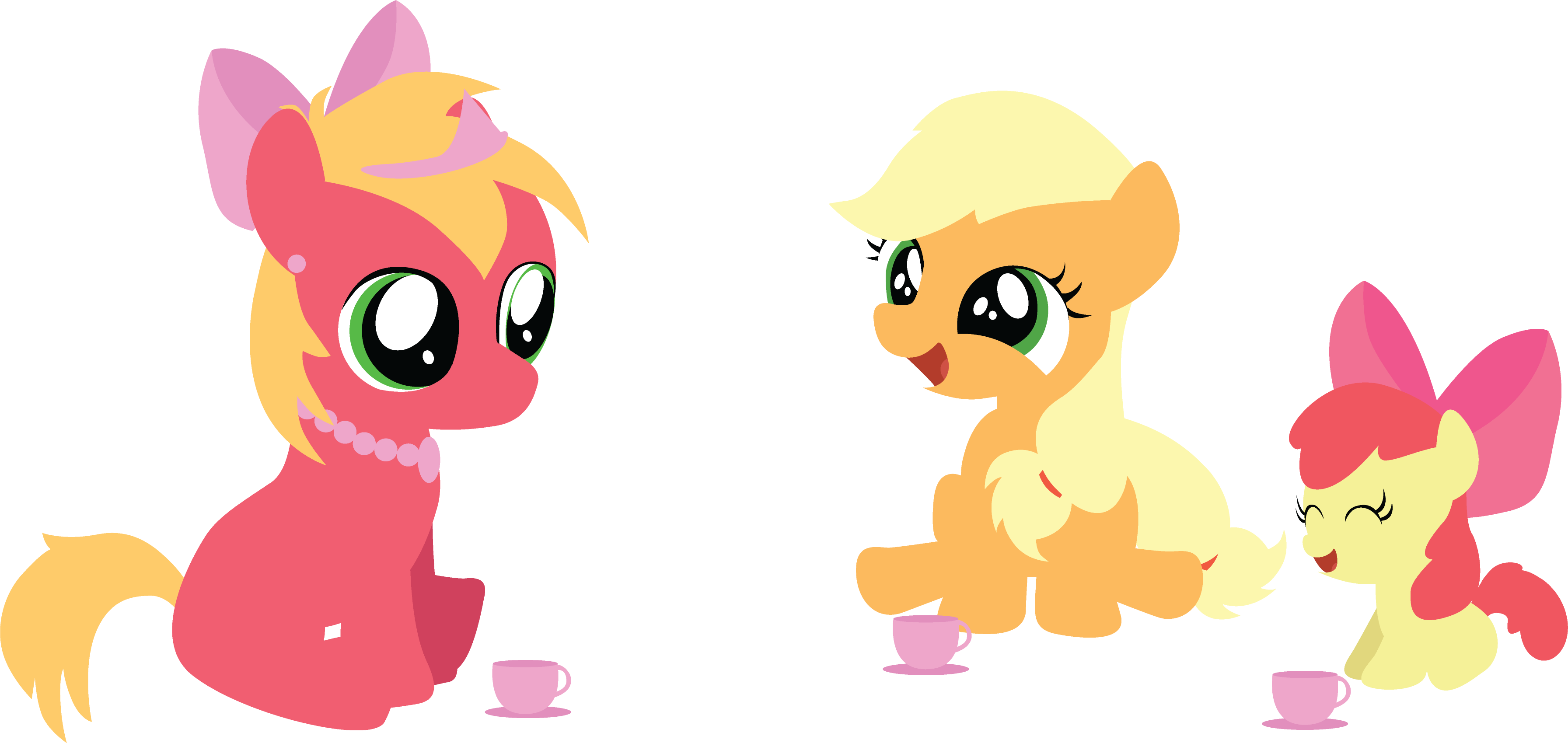 Apple Bloom, Applejack, Apple Siblings, Artist - My Little Pony: Friendship Is Magic (3585x1699)