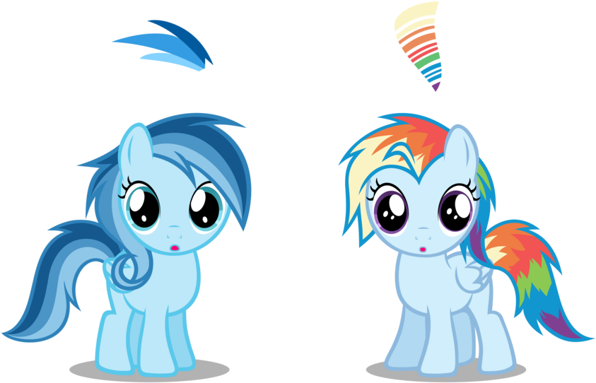 Rainbow Dash's Kids - Rainbow Dash And Soarin Baby (900x600)