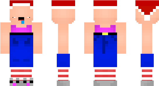 Minecraft Skin Mzmzel - Graphic Design (600x348)