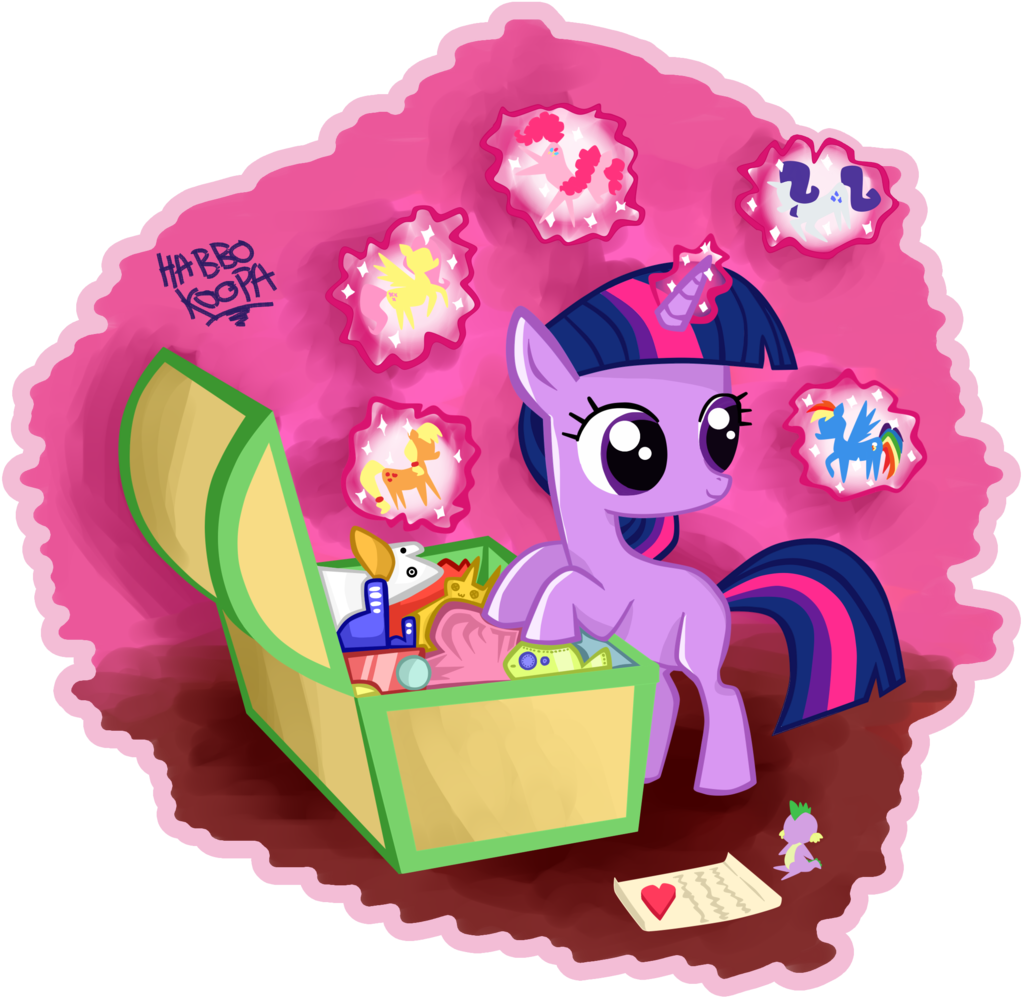 Habbokoopa, Box, Filly, Filly Twilight Sparkle, Fluttershy, - Cartoon (1028x1024)